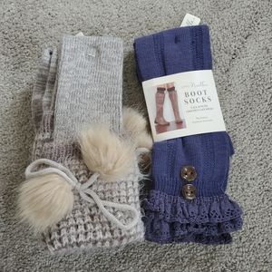 Lot of 2 Noelle boho boot socks
